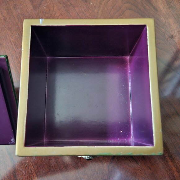 RARE JAY STRONGWATER ARABESQUE DARJEELING DESK OFFICE CRYSTAL TRINKET BOX TRAY - Picture 9 of 12